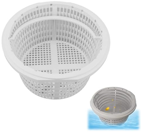 REGAPOG Panier Skimmer Piscine, Filtre Skimmer Piscine Panier 19cm - Accessoire De Remplacement pour Nettoyage Efficace De La Surface De l'eau, Durable Et Facile à Installer Panier De Skimmer Piscine