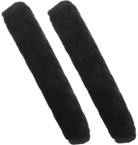LIFKOME Protezione in Peluche Nero 2 Pezzi Imbottitura Facile da Installare Riduce Disagio per Famiglia e Amici