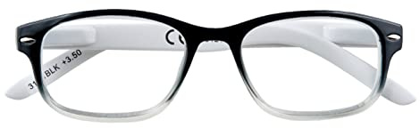 Zippo Occhiali da Lettura, Realizzati con Montatura dalle Linee Morbide, Ideale per Uomo e Donna, Diottria +3.50, Color Nero Sfumato