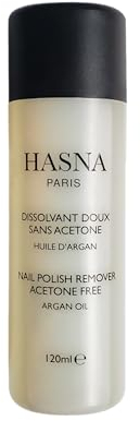 HASNA PARIS - Solvente per unghie GENTLE con olio di Argan senza acetone - Nutriente e idratante per le unghie - Facile rimozione - Ideale per unghie sensibili 120 ml