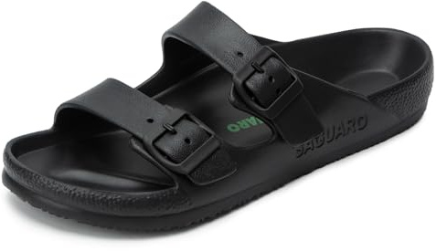 SAGUARO Sommarflip flops herr strand sabot Eva tofflor pool tofflor dam trädgård träskor 36–48, Svart, 47 EU