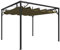 Leepesx Cenador de jardín con Techo retráctil Pergola Cenador Toldo Dosel para Fiesta Eventos Bodas Gris Taupe 3x3m 180 g/m²