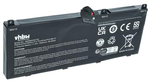 vhbw batteria compatibile con Lenovo ThinkPad P53 20QQA0NPJP notebook (7900mAh, 11,25V, Li-Poly)