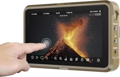 Atomos Ninja Ultra 5,2 8K HDR Fieldmonitor & Recorder – 1000nit Touchscreen, HDMI, 8K ProRes RAW, 4K120 für DSLR & spiegellose Kameras