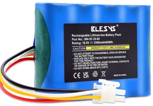 BLESYS 18,5V 3500mAh Mähroboter Akku für Gardena Sileno City 250 500(2017, 2018) Sileno Life Modelle Ersatzakku für Husqvarna 589 58 62-01, 584 85 28-01, 584 85 28-02
