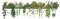 Viojrlly Plantes Vertes Frottent les Transferts Sticker Mural Plante Tropicale Plante en Pot Autocollant Tropicale pour Salon Cuisine Pépinière Chambre Art Bricolage Decoration Murale Stickers Muraux