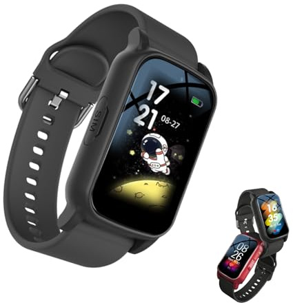 customty Elderly Fall Detection Smart Watch for Seniors with GPS Tracker, Auto Call Sos, Heart Rate Monitor, Waterproof Emergency Watch for Men & Women, Dementia & Alzheimer’s (Black)