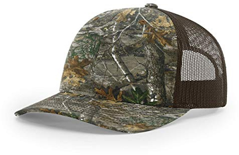 Richardson Unisex 112P Trucker verstellbare Snapback Baseballkappe, Realtree Edge / Braun, Einheitsgröße