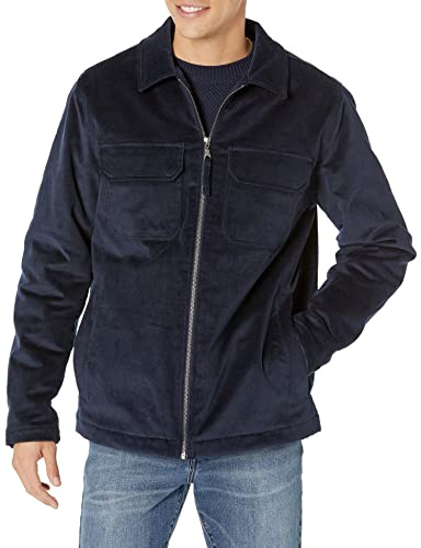 Amazon Essentials Veste de Travail en Velours côtelé (Grandes Tailles Disponibles) Homme, Bleu Marine, XXL