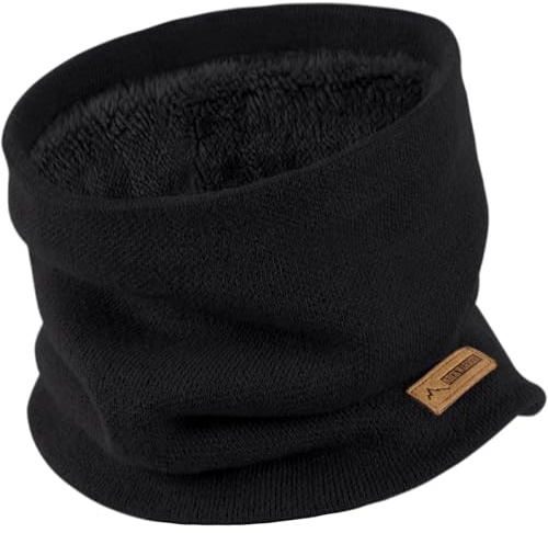 Sciarpa da uomo invernale Loop - Maschera calda per il viso - Sciarpa circolare invernale in pile con fodera spessa - Sciarpa tubolare unisex - Scaldacollo casual per attività all'aperto, moto