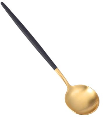 Garneck Elegante Set Di Posate in Acciaio Inossidabile 304 Con Cucchiaio Da Cena Placcato in Titanio Per Gourmet