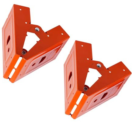 Holzbearbeitungs Sägebock Halterung für Kettensägen, Mechanische Sägebock Halterungsständer aus Kaltgewalztem Stahl für 25° Öffnungswinkel Holzschlitz, 2 Stück