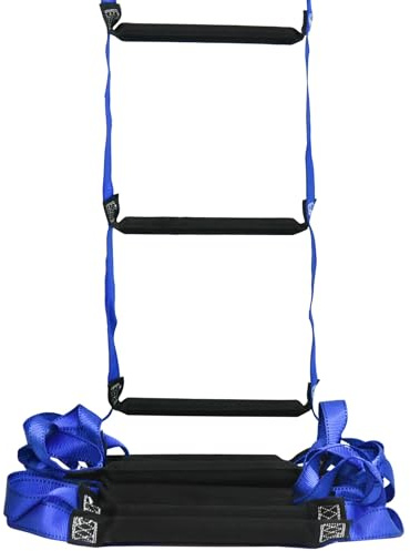 Emergency Fire Escape Ladder 9.8 Feet Portable Safety Rope Ladder Emergency Escape Ladders for 2-3 Story Homes for Windows, Balconies, and Sailboats, Kayaks, Etc
