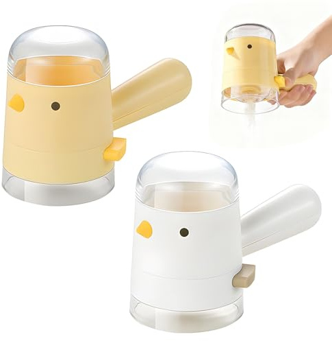 DBAILY saltströare, 2 stycken saltburkar med portionskontroll, universell lufttät saltbehållare med handtag för grillning bakning hushåll kök
