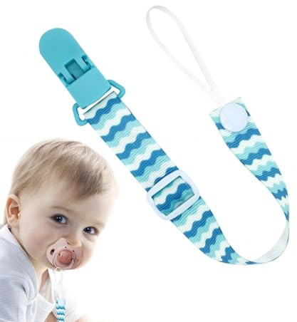 3PCS Catenelle Per Ciuccio, Catenella Portaciuccio Per Bambini E Bambine, Porta Ciuccio Con Clip Per Sedie Di Sicurezza Passeggino Seggiolone, Giocattoli Per La Dentizione Del Bambino