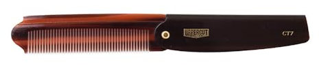 Uppercut Deluxe CT7 Flip Comb for Men, Faltbarer Taschenkamm für Herren für die Fellpflege unterwegs, Geeignet für lange und kurze Haarfrisuren