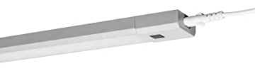 LEDVANCE LED-underbyggnadslampa, lampa för inomhusbruk, varmvit, integrerad svepande sensor, längd: 50 cm, linjär LED smal