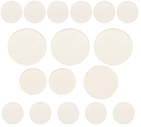 17 Pezzi Cuscinetti per Clarinetto in Pelle di Pecora, Guarnizioni per Fori con Tenuta d'Aria (3×17.23mm/1×16mm/2×12.2mm/11×10mm) - Accessori per Riparazione