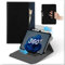 For Microsoft Surface Pro 11 2024/Pro 10 2024/Pro9/Pro 8 13 inch Case, Leather 360°Rotating and Detachable Stand Folio Cover with Pencil Holder & Pocket, Flip Protective Tablet Case Black Blue