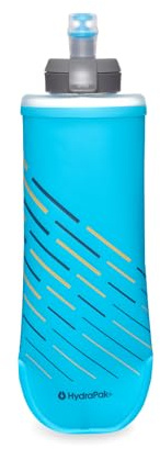 Flasque HydraPak SoftFlask Speed 500 ml, Lot de 2 – Flasque souple compressible parfaitement adaptée aux gilets d'hydratation et aux sacs de trail avec un bouchon facile à ouvrir (Malibu Blue, 500 ml)
