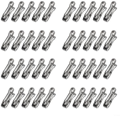 Profi Gewächshausklammern Edelstahl 40 Stück für starken Halt