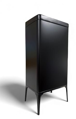 just4baby Delux Stylish Kitchen Motion Sensor Bin 42L Capacity with Leg Stainless Steel Touch-less Hands-free Automatic Waste Rubbish Bin (ZS02-L42 Black)