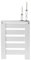 D&J Muebles Kit Cubre radiador, Cubierta para radiador, Moderno, Color Blanco, Listones, Parrilla, Diseño, ingeniería, Cubreradiador Hércules Blanco, Cubre radiador de 60x84x20