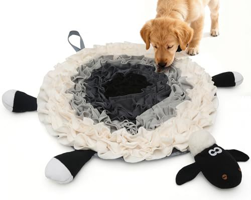 DULZILUZID Snuffle Mat for Dogs - Interactive Feeding & Smell Training Toy, Puzzle Slow Feeder for Large, Medium & Small Dogs, Keeps Them Busy, Fun Treat Dispenser & Enrichment Toy