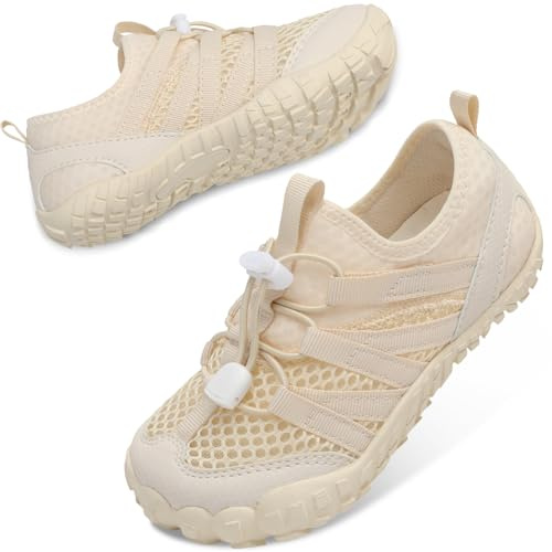 JOINFREE Kids Water Shoes Boys Girls Quick-Dry Aqua Shoes Barefoot Swim Shoes Lightweight Non-Slip Rubber Sole for Beach Pool Holiday Paddling Pool Water Park