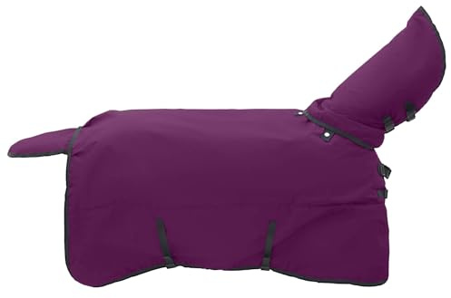 vidaXL Manta para Caballo Verde Oscuro y Negro 145 cm Poliéster, Manta Ecuestre Moderna, Cubierta de Invierno, Impermeable, Lavable, Caliente para tu Caballo