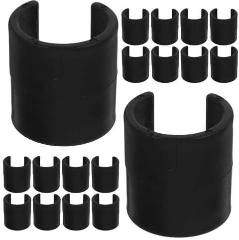 HEMOTON Clips para Banderas de Esquina de Fútbol Abs 25 Unidades, Abrazaderas para Postes Marcadores de Entrenamiento, Conectores Resistentes y Ligeros para Señalización en Campo
