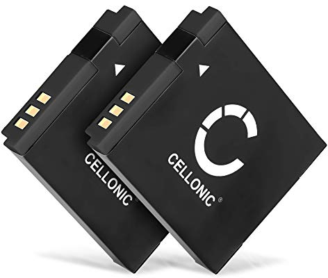 CELLONIC, Akku für Kamera, kompatibel mit Canon PowerShot SX700 HS, SX610 (3.7V, 1000mAh) 2 Stück