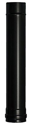 Wolfpack Tubo de Estufa Pellet Acero Vitrificado Negro Ø 80 mm. Longitud 50 cm. Estufas de Leña, Chimenea, Alta resistencia,