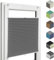 Home-Vision® Premium Plissee Faltrollo ohne Bohren mit Klemmfix jalousien Fenster innen(Graphit, B25cm x H100cm) Easyfix Klemmträger, Verdunklung, Blickdicht Sonnenschutz Jalousie für Fenster & Tür
