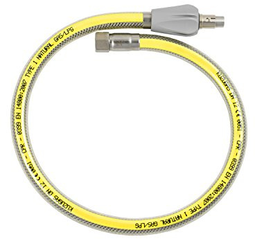 Sicherheits-Gasschläuche,Edelstahl, 1250 mm