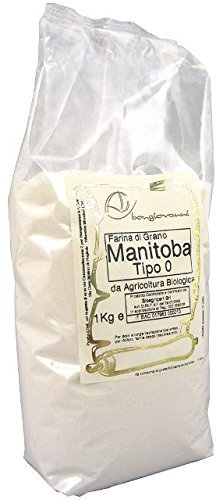 BONGIOVANNI FARINE E BONTA' NATURALI Farina Manitoba Tipo 0 BIO, per pasticceria lievitata - Formato da 1Kg