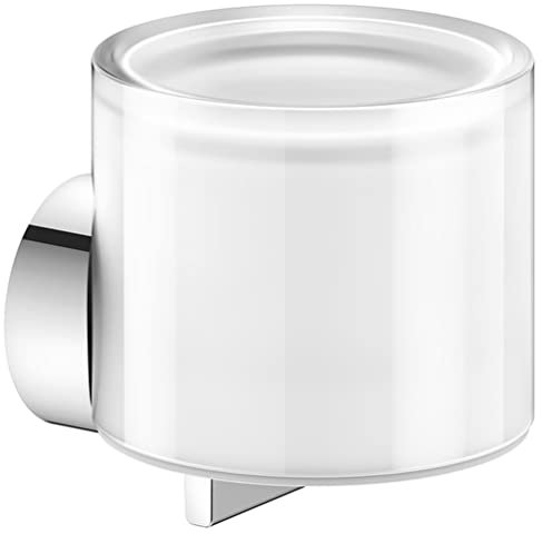 KEUCO Lotion-Spender Metall, Chrom, Inhalt nachfüllbar ca. 140ml, Seifenspender für Bad und Gäste-WC, inkl. Befestigung, Wandmontage, Reva