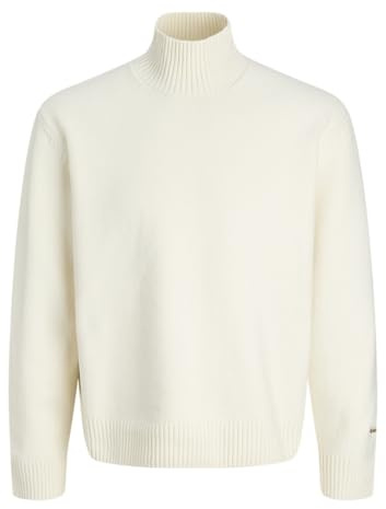 JACK & JONES Knit High Neck Jornorrebro-Maglia a Collo Alto, Sale Marino, M Uomo