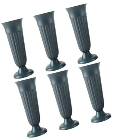 TOGEVAL 6pièces Vase Funéraire De Pots De Fleurs Décoratifs pour Cimetière pour Fleurs Fraîches Ou Artificielles Résistant Et Durable pour Décoration De Et Espaces Extérieurs