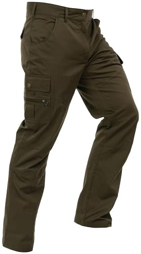 La Chasse® Leichte Funktionshose Venlo Jagdhose Herren Oliv wasserabweisend Jägerhose mit Baumwolle robuster Stoff von Oefele Wanderhose (DE/NL/SE/PL, Numerisch, 50, Regular, Regular, Oliv (Grün))