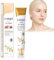 Eye Crème Contour des Yeux,Anti-Âge et Anti-Rides Crème Yeux,au Collagène,Soin raffermissant,Hydratant,Illuminateur et Correcteur Teinté,Anti-cernes