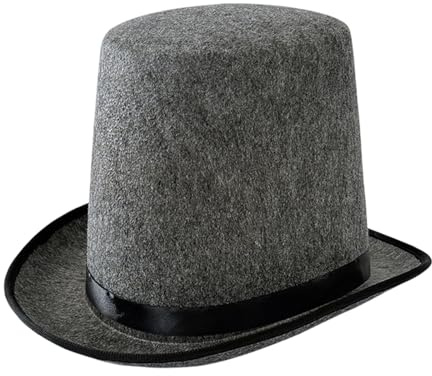 Wool Felt Cylinder for Men Unisex Asymmetric Melon Hat Headdress Carnival Costume Cocktails Magician Gentlemen Performing Jazz Caps Rock Hat Magic Hat