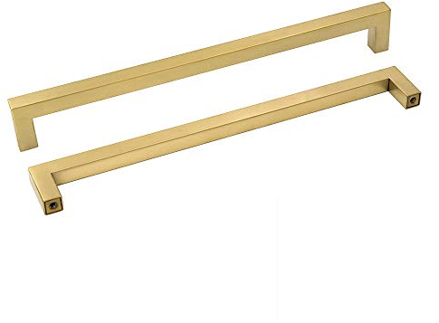 Goldenwarm Tirador Dorado de Cocina y Baño - Vintage LSJ12GD320 - Cajones y Armarios - Acero Inoxidable - 320mm