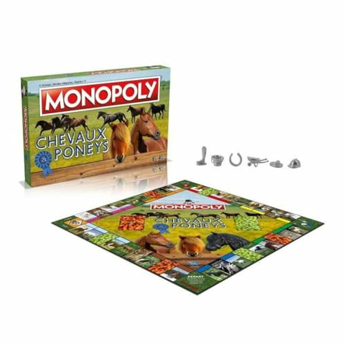 Winning Moves - MONOPOLY Hästar och PONEYS - brädspel - Brädspel - Fransk version