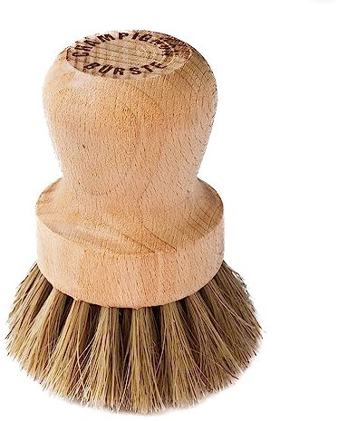 Chinchilla® Champignonbürste/Pilzbürste aus Holz | zur Reinigung von Pilzen oder Gemüse | für alle Pilze geeignet | Küchenbürste | Naturbürste | Nachhaltige Reinigungsbürste
