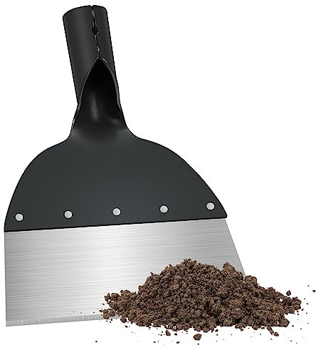OFFCUP Pala de Limpieza, 21cm Pala de Jardín Multifuncional, Pala de Limpieza de Jardín Al Aire Libre, Adecuado para Plantas, Jardines, Granjas, Céspedes (sin Mango de Madera)