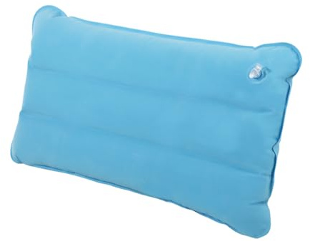 Oreiller Gonflable de Camping Oreiller Carré Compressible Portable Oreiller de Voyage Confortable Oreillers de Plage Ultralégers Coussin d'Air Oreiller pour Extérieur Randonnée Bleu 40*25cm