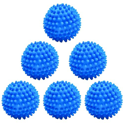 6pcs Washing Ball for Washing Machine, Dryer Balls, Tumble Dryer Balls | Reusable Soft Drying Balls for Tumble Dryer, Laundry Balls for Washing Machine, Rapid Dryer Ball, Washing Machine Balls