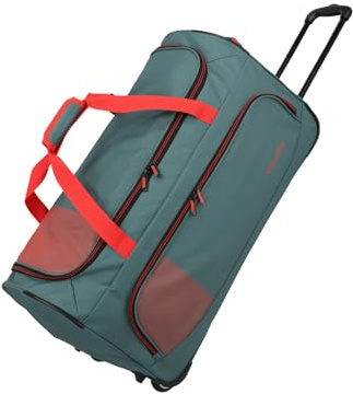 BASICS FRESH wheeled duffle, green/orange Cura della persona e salute