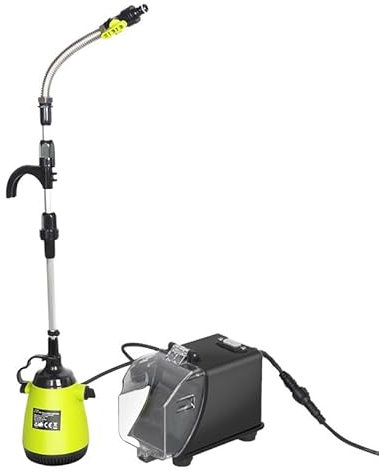 Akku-Tauchdruck/Regenfasspumpe Kompatibel mit Makita 18V Lithium Akku, Fördermenge max. 5000L/h, Schmutzwasserpumpe Tauchpumpe, Akku-Regenfasspump, Förderhöhe 8 m